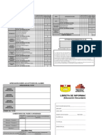 Libreta de Notas Imbo Secundaria