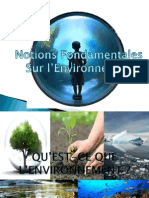 Notions Fondamentales de L'environnement