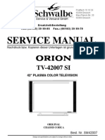 Service Manual: TV-42007 SI