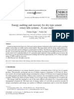 Energy Auditing and Recovery For Dry Type Cement Rotary Kiln Systems A Case Study