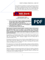 NBS Bank Limited IPO Prospectus PDF