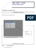 Paie - Saari Paie v10 - Mode Opratoire