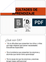 Dificultades de Aprendizaje