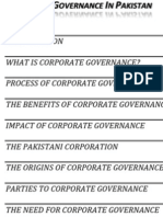 Corporate Governance in Pakistan