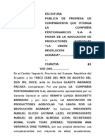 Escrtura Publica de Promesa de Compraventa - A. Productores Agricolas