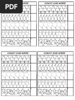 Kindergarten Maths Worksheets 2-Count and Write