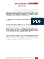 Calculo de Caudal para El Diseño de Canales