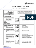 DLW Linoleum With LPX Surface: Cleaning and Care Recommendation