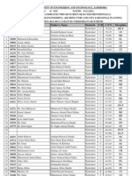 First List of 13 Batch (Regular Scheme)