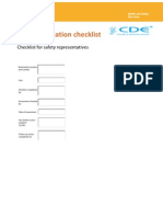 VDU Workstation Checklist: Checklist For Safety Representatives