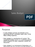 Sales Budget