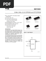 8 Mbit (1Mb X 8) UV EPROM and OTP EPROM: Description