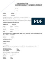 Plural of Medical Terms Usmp