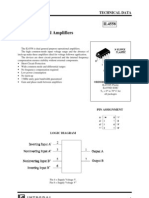 Dual Operational Amplifiers: Technical Data