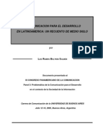 Comunicacion para El Desarrollo-Luis Ramiro Beltran