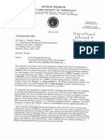 City Letter To HUD Re: ORI With Exhibits