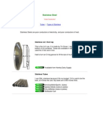 Stainless Steel: Tubes - Types of Stainless