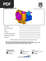 Pump LHD Maintenance Manual