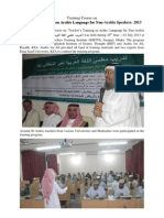 Teacher's Training On Arabic Language For Non-Arabia Speakers