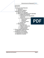 Tema 2. La Planificación de La Producción