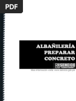 Albañilería - Preparar Concreto (SENCICO)