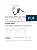 Datasheet-Motor 12V With Encoder