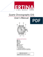 Quartz Chronographs G10 User's Manual: Display and Functions