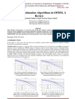 Channel Estimation Algorithms in OFDM, A Review