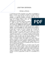 Legitima Defensa en El Peru Ley 27936 Condiciones Del Ejercicio de La Legitima Defensa