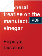 A General Treatise On The Manufacture of Vinegar - H. Dussauce - 1871