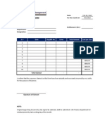 Fuel Expense Claim Form