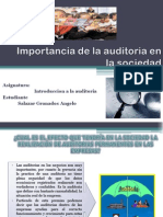 Importancia de La Auditoria en La Sociedad