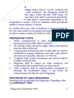 Continuity & Insulation Resistance Test - Cables