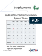 Comparison With Single Frequency Model: Based On Short-Circuit Inductance and Surge Capacitance 2-Parameter TRV Values