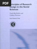 Principles of Research Design in The Social Sciences