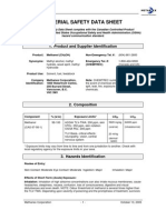 Methanol (Ch3oh) Msds