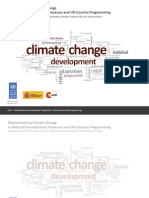 Mainstreaming Climate Change in National Development Processes and UN Country Programming