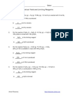 Limiting Reagent Answers