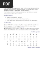 Mandaic Alphabet: Notable Features