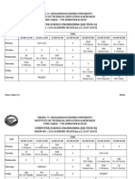 7th Time Table 2013-14