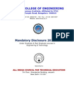 Mandatory Disclosure 2013