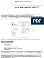 Brushless DC Electric Motor Control by CPLD