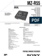 Sony MZ-R55 Service Manual