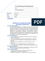 Advanced Troubleshooting of Rotating Equipment