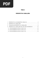 Axonometria Oblicua 1 - Perspectiva Caballera PDF