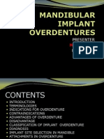 Mandibular Implant Overdentures