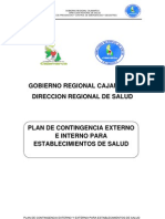 Plan de Contingencia Externo e Interno para Establecimientos de Salud