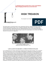 High Treason - Laws Against Establishing A Foreign Power in England