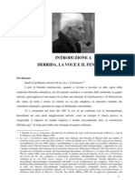 Derrida La Voce e Il Fenomeno