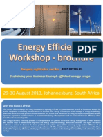 Energy Efficiency Workshop Brochure 2013 and Workshop Registration Form - ForM A